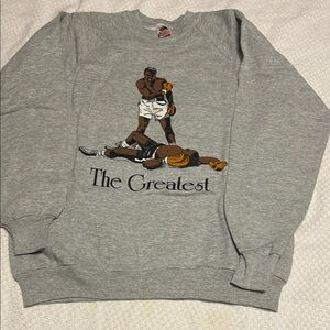Gray Graphic Men's Sweater